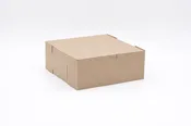 10″x10″x4″ Lock Corner Kraft Bakery Box, 1 Piece