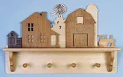 Family Farm Coat Rack/Shelf Pattern