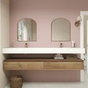 Alysa 84’’ Floating Bathroom Vanity Set with FLX16 Acrylic Sink & Double Faucet Holes