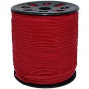1/6” Banded Elastic Red 100 Yard Roll