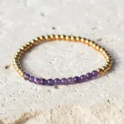 Amethyst Gemstone Bracelet - February Birthstone