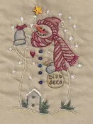 Birdseed Snowman Tea Dye