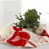Bloom Tea Towel — Handprinted Cotton