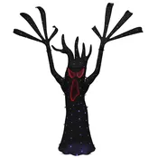 108" Scary Face Tree 3D Wire Frame Décor