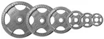 Body Solid 255 lbs. Gray Steel Grip Olympic Plate Set