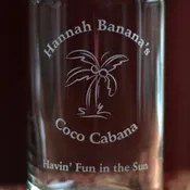 Arced Text Beer Can Glass