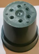 2.5" x 2.25" Round Pots-Green - 5 ct