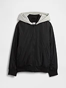 Kids Hooded Bomber Jacket