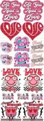 Valentine's DTF Transfer Gang Sheet 2 Adult & Youth