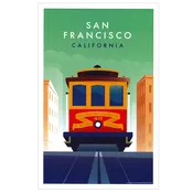 11x17 Print - San Francisco Cable Car