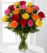 18 Long Stem Mixed Roses