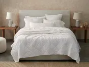 Coyuchi Diamond-Stitched Organic Cotton Comforter