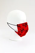 Washable Fashion Face Mask Calm Fashionable Limited Hand Made Red Roses — IDIL VICE Fashion