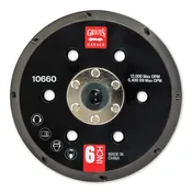 6" Vented Orbital Backing Plate