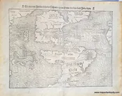 1550 - The New World - Die Neuwen Inseln / So hinder Hispanien gegen Orient ven dem land Indie ligen - Antique Map