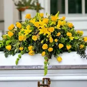 Florist Design Half Casket Spray