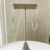 Large Sterling Hoops