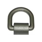 Heavy-Duty Self-Colored Weld-On Steel D-Ring 5/8-Inch