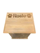 Single Dog Food Bin w/ Pet Name Engraving