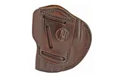 1791 Gunleather 4 Way Holster, Leather Belt Holster, Right Hand, Size 5, Iwb/owb Sign Brn