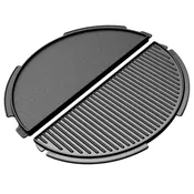 2XL, XL, and Large EGGs - Half Moon Cast Iron Plancha Griddle
