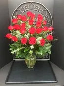 Long and Lovely Red Rose Vase