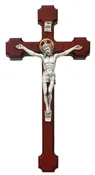 10 In Cherry Stain Crucifix - Made in USA (79-42492)