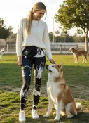 Denimaxx Women's Akita Print High-Rise Leggings