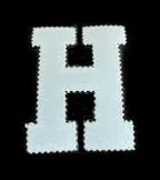 2" Shirt Sim Stitch Pocket Placket Letter - Unapplied