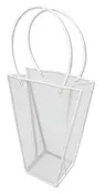 BB4612 -Large 24.5″ Bouquet Bag – Clear w/White Trim (Pack of 12)