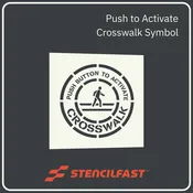 36in x 36in Push to Activate Crosswalk Symbol