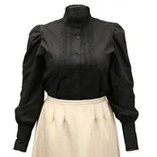Abbington Cotton Blouse - Black