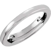 Forever Fit Adjustable Wedding Band Engagement Ring Shank — Modern Metalsmith