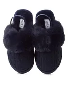 Memoi Cable Plush Slipper - MKS-0038
