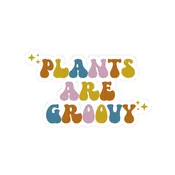Groovy Plants Vinyl Sticker