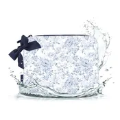 Case-mate Something Navy Bow Crinkle Makeup Bag