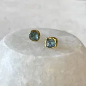 Aquamarine Stud Earrings