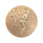1899 Signed Bronze French Racing Medal: La Course/Racing Club de France Award