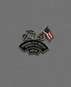 2016 Spring Thunder Beach Pin - Bike with American Flag