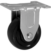 5030 Series 3 Hard Rubber Wheel Rigid Caster (Black)