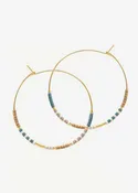 Amano Studio - Japanese Seed Bead Hoops - Sky