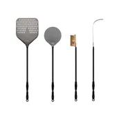Alfa AC-4PSET36BK Stainless Steel 36" Pizza Peel Set 4pc