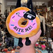 Bite Me Cute Pink Donut Plushie