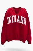 'INDIANA/IN' Reversible Varsity Sweatshirt
