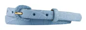 5/8" Matte Alligator Belt with Covered Crescent Buckle