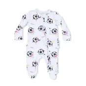 Angel Dear 2-Way Ruffle Back Zipper Footie S4