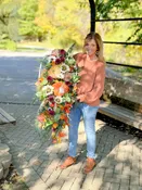 White Autumn Basket Hanger — Naturally Country | Norwalk, Ohio