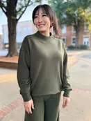 Army Olive Soft Surf Wash Mockneck