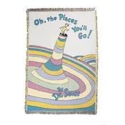 Oh The Places Book Blanket