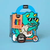 SUPER COLORING & STICKER BOOK - DINO